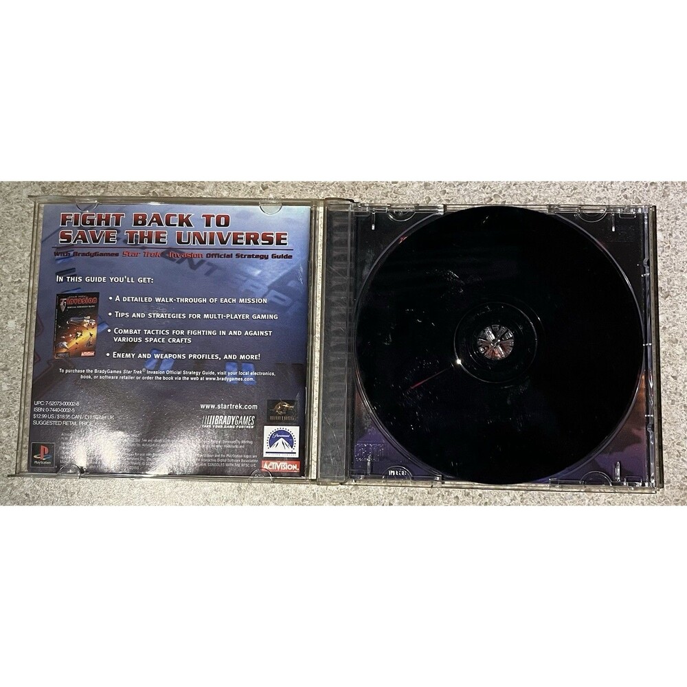 Activision Star Trek Invasion (Sony PlayStation 1, 2000) PS1 NTSC-U/C Manual - Picture 4 of 4